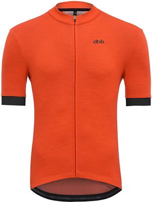 dhb Merino Short Sleeve Jersey - Dark Orange, Dark Orange